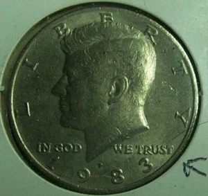 1983 P KENNEDY HALF DOLLAR RR RIM EDGE DOUBLING - Picture 1 of 6