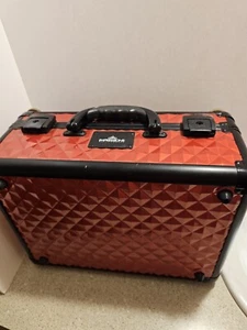Impressions Slaycase Vanity Travel Case In Studded Red - Picture 1 of 7