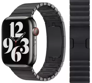 ORIGINAL APPLE 38MM 40MM 41MM EDELSTAHL GLIEDERARMBAND SPACE SCHWARZ ARMBAND - Bild 1 von 4