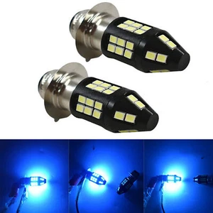 2x H6M Ice Blue 8000K LED Headlight Bulbs For Yamaha Raptor 700 700R 2006-2018 - Picture 1 of 9
