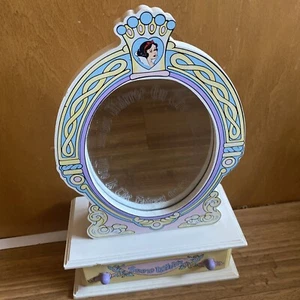 Vtg Schmid Disney Snow White & The Seven Dwarfs MAGIC MIRROR MUSIC Jewerly BOX - Picture 1 of 12