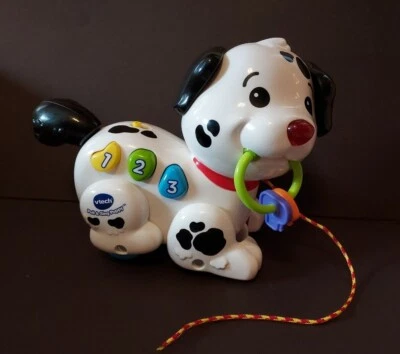 VTech Pull and Sing Puppy Interactive Baby Toy Music Sounds Developmental- Works - Image 1 of 4