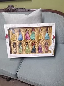 DISNEY STORE Sketchbook Princess Box Set of 12 Christmas Ornaments RARE New NIB - Picture 1 of 6