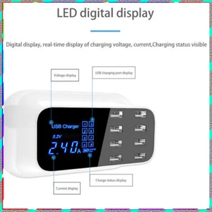 Multi-function USB AC adapter number of sub displays for travel charging 5V /8A - Picture 1 of 14