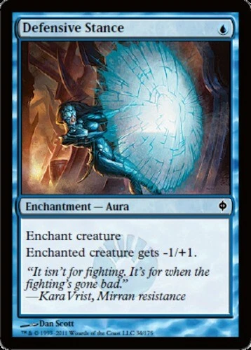 New Phyrexia - Defensive Stance - Foil - Image 1 of 1