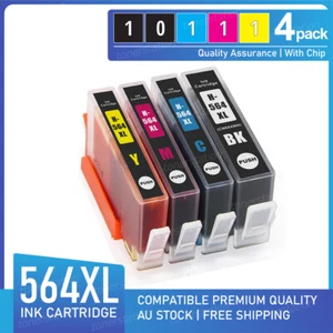 4 x Ink cartridge Compatible For HP 564XL Deskjet 3070A-B611a 3520 e-All-in-one - Picture 1 of 1