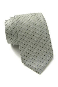 HUGO BOSS 7.5 cm Silk Neat Pattern Tie Open Grey NEW NWT - Picture 1 of 3