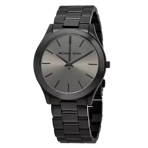 Nuovo Orologio Moda Uomo Michael Kors MK8507 Slim Runway Quadrante Nero Acciaio Quarzo