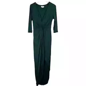 LOVERS AND FRIENDS Size Small Sundance Maxi Dress Jersey Knit Twist Everglade - Picture 1 of 10