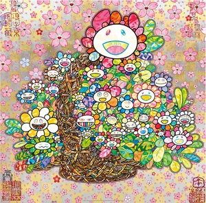 Takashi Murakami 【Homage to “Basket of Flowers” 】Limited ED 300 Signed Print - Picture 1 of 4