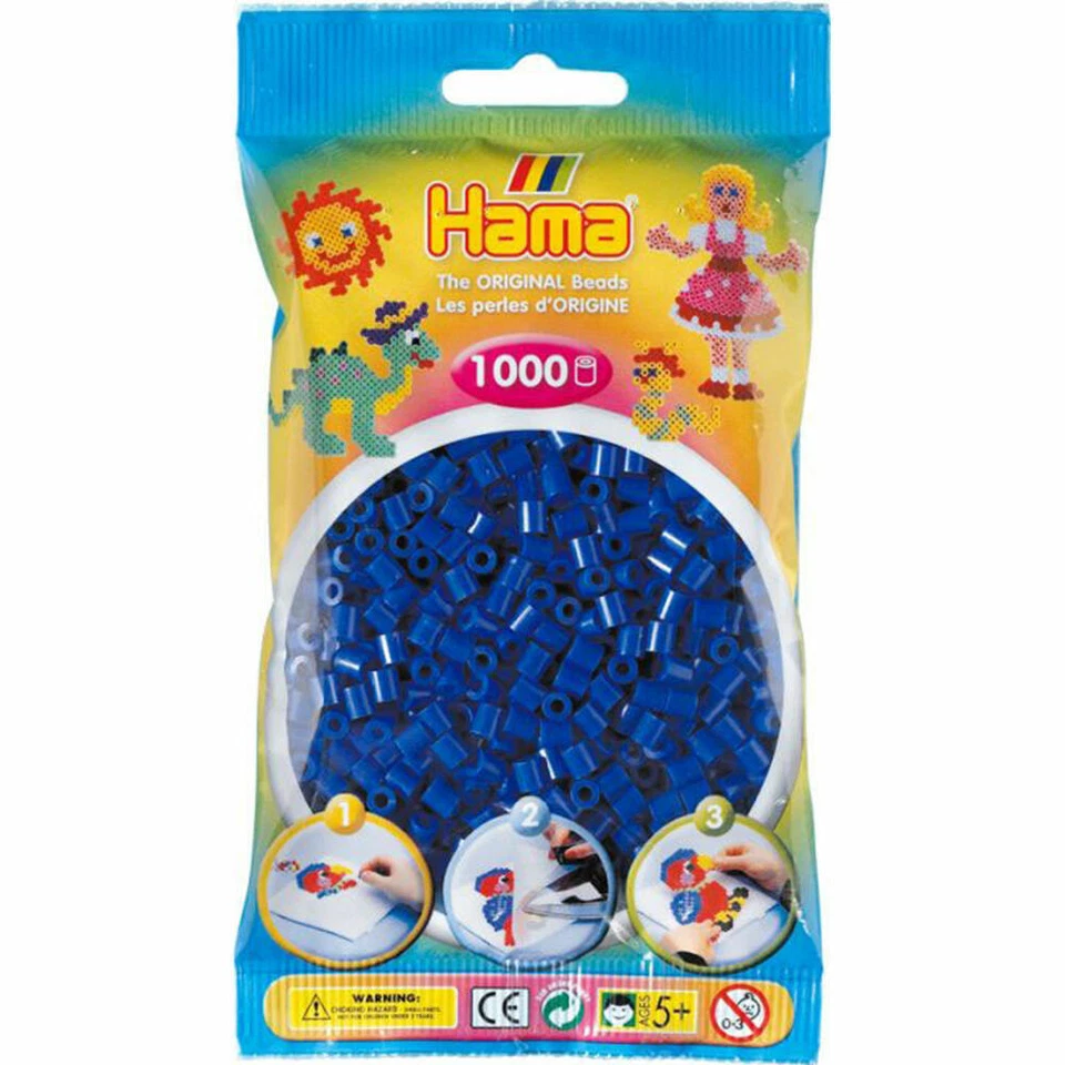 Hama Bügelperlen Midi - Blau 1000 Perlen - Bild 1 von 1