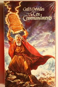 THE TEN COMMANDMENTS (2 VHS Bänder) Charlton Heston ~ BRANDNEU & kostenloser Versand - Bild 1 von 5