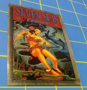 1995 COMIC BILDER COMIC GESCHICHTE EINSTECKKARTE Seven Seas Comics #4 Oktober 1946 - Bild 1 von 12