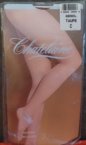 Vintage Pantyhose Quality Chatelaine Color Taupe Size C BPUS1 - Picture 1 of 8