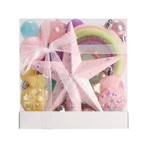 Beautifully Crafted 40 Macaron Christmas Balls for Tree and Table Decor - Picture 1 of 9