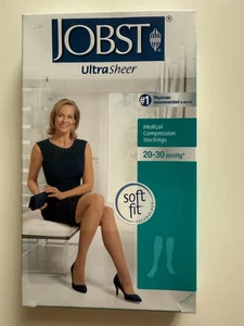 Jobst Ultra Sheer 20-30 mmHg Kompressionsstrümpfe Knie CT Classic Honey Größe L - Bild 1 von 4