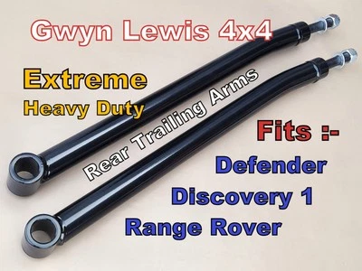 Land Rover Defender BLACK Cranked Trailing Arms Rear Castor Correction NTC8328 - Image 1 of 4