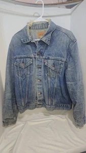 Chaqueta de Camionero Denim Levi’s 70305 De Colección EE. UU. Desteñida Años 70 80 XL (46) - Imagen 1 de 9