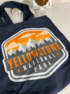 YELLOWSTONE NATIONAL PARK Canvas Tote Set 15x15x2 NWT+other MT novelties. - Picture 1 of 10