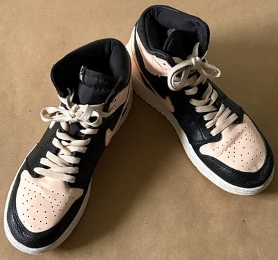 7Y- Air Jordan 1 retrô OG alto tom carmesim - Imagem 1 de 4