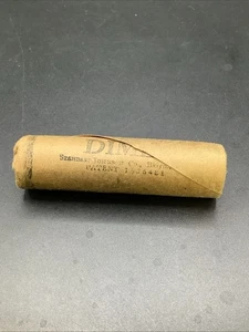 1959-P OBW Roosevelt Dimes 90 % SILBER BANKVERPACKUNG Stempelglanz 50 Münzen 5 $ Stempelglanz Rolle - Bild 1 von 4