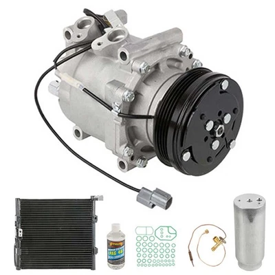 For Honda Civic & Civic del Sol A/C Kit w/ AC Compressor Condenser & Drier TCP - Image 1 of 4