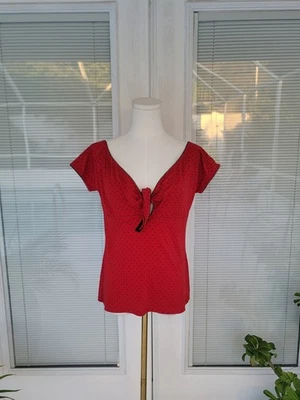 Hell Bunny Pinup Retro Vintage Tie Top - Image 1 of 4