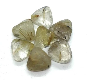 Rose Cut Golden Rutile Trillion AAA Natural Loose Gemstone For Making Jewelry - Picture 1 of 4