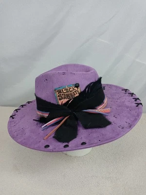 Sombrero Sabbath Negro Personalizado Paranoico Ala Ancha Fedora Festival Rock Heavy Metal Foto 1 de 4