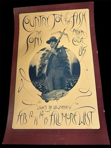 BG 217, Bill Graham Fillmore West Poster, 1970. Country Joe and the Fish Fair - Picture 1 of 7