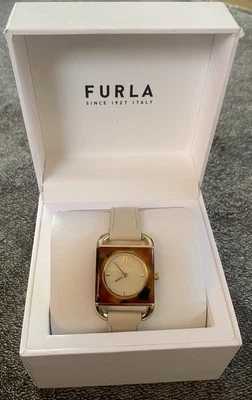 FURLA Women’s Wristwatch WW00017009L2 – Beige Leather Strap   - Image 1 of 4