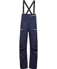 MAMMUT Women's HALDIGRAT HS HARD SHELL BIB SNOW PANTS Marine Navy Blue XXXS 3XS