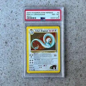 PSA 8 ERIKA'S DRAGONAIR #4 holo - Gym Heroes WOTC Pokemon Card! - Picture 1 of 2