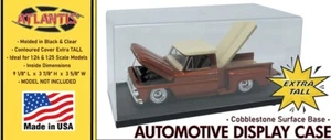 Car Truck 1/24 1/25 scale Extra Tall Cobblestone Base Display Case Atlantis - Picture 1 of 4