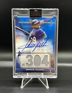 Adrian Beltre 2023 Topps Luminaries Baseball  Hit Kings Autographed Relic # /10
