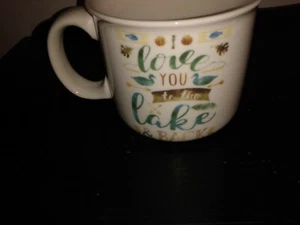 Pfaltzgraff Kaffeebecher. "Ich liebe dich zum See und zurück" - Bild 1 von 4