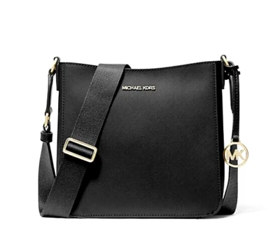 Nuevo Bolso Mensajero Michael Kors Jet Set Viaje Pequeño Cuero Sintético Negro Foto 1 de 4