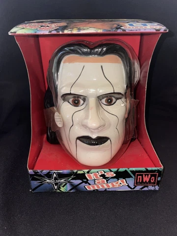 Vintage WCW Wrestling STING Head Slammers NWO 1999 Plastic 10oz Coffee Mug New Cover