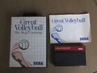 JEU SEGA MASTER SYSTEM GREAT VOLLEYBALL COMPLET