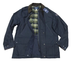 Polo Ralph Lauren Men's Navy Oilcloth Barn Jacket $598 - Picture 1 of 12