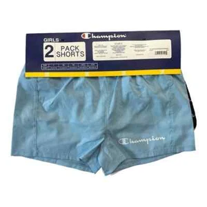 Champion Girl's 2-Pack 2.5" Inseam Active Elastic Waist & Drawstring Shorts - Picture 1 of 9