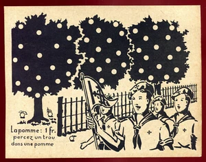 scouts . jeu " percez un trou dans une pomme " - Imagen 1 de 1