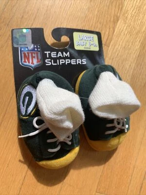 Zapatillas grandes del equipo Green Bay Packers NFL bebé 6-9M nuevas Foto 1 de 4