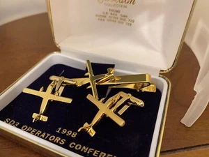 Pantaloncini SD3 Operatori Conferenza Aerei Gemelli Cravatta Clip In Scatola Originale - Foto 1 di 5