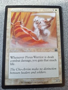 Magic the Gathering Lote de 2 Cartas e350 Guerrero Pío-Círculo Protección Negro  - Imagen 1 de 2