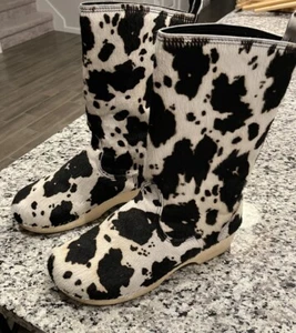Sven Pony Hair Clog Boots Shearling Lined Footbed Size 46 M 12 - Picture 1 of 15