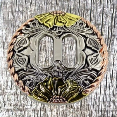 Llano Floral Slotted Concho CON423-X - Image 1 of 2