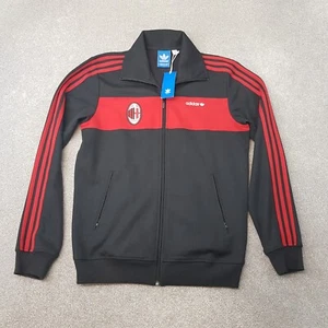 Adidas AC Milan Uomo Track Jacket Medium Nero 2012 Beckenbauer Originals Trefoil - Foto 1 di 10