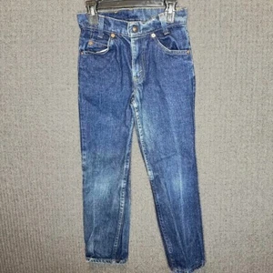 Levi's Jeans Youth 10 Blue Denim Vintage Orange Tag 90s Classic Straight - Picture 1 of 13