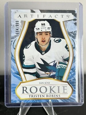 2023-24 UPPER DECK ARTIFACTS  ROOKIE #191 TRISTEN ROBINS /999 San Jose Sharks - Image 1 of 2
